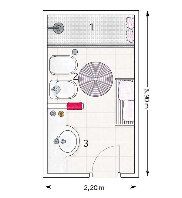 Construcción de baños minúsculos